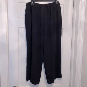 Leslie Fay Vintage Black Wide Leg Pants